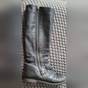 Women's Steve Madden Tall Black Zipper Boots